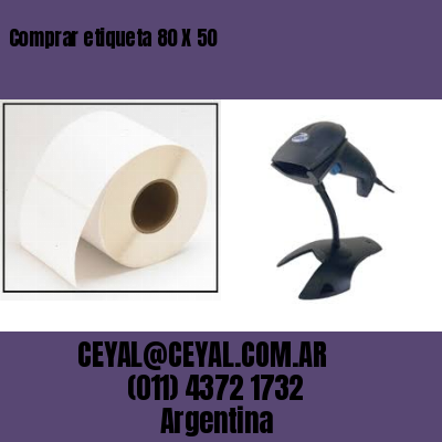 Comprar etiqueta 80 X 50