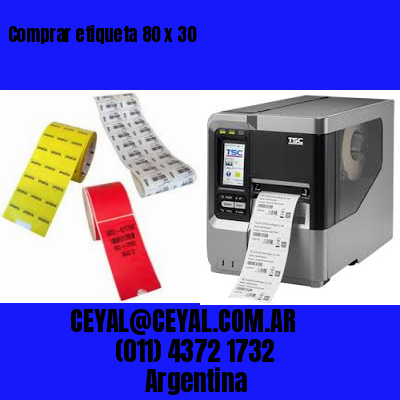 Comprar etiqueta 80 x 30
