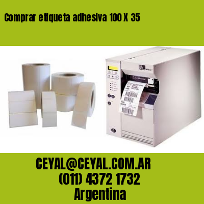 Comprar etiqueta adhesiva 100 X 35