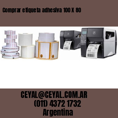 Comprar etiqueta adhesiva 100 X 80