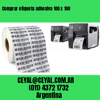 Comprar etiqueta adhesiva 100 x 100