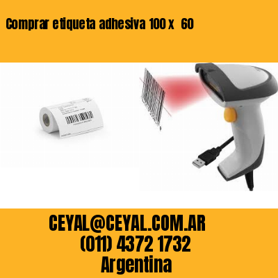 Comprar etiqueta adhesiva 100 x  60