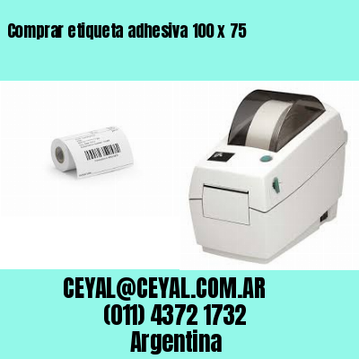 Comprar etiqueta adhesiva 100 x 75