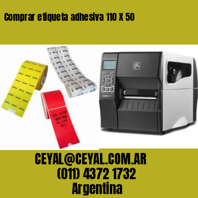 Comprar etiqueta adhesiva 110 X 50