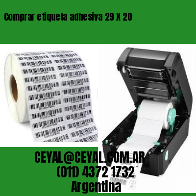 Comprar etiqueta adhesiva 29 X 20