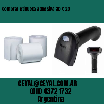 Comprar etiqueta adhesiva 30 x 20