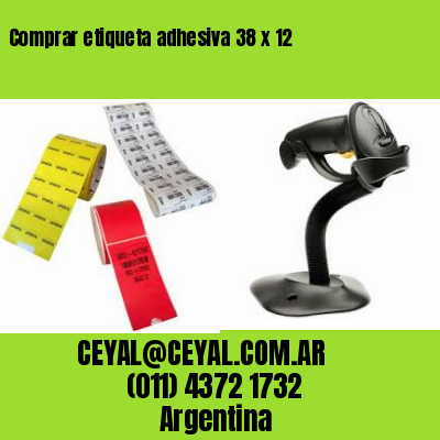 Comprar etiqueta adhesiva 38 x 12