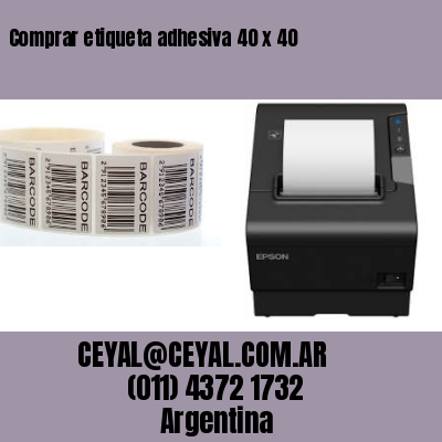 Comprar etiqueta adhesiva 40 x 40