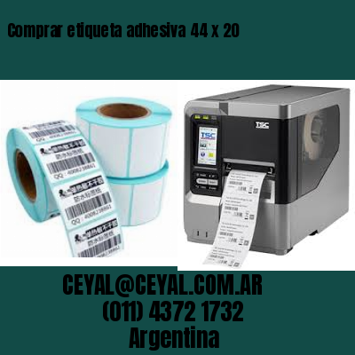 Comprar etiqueta adhesiva 44 x 20