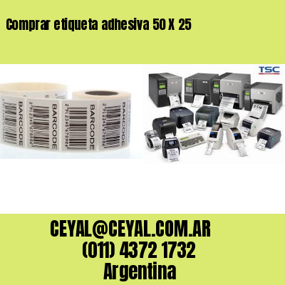 Comprar etiqueta adhesiva 50 X 25