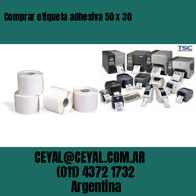 Comprar etiqueta adhesiva 50 x 30