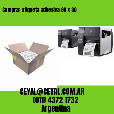 Comprar etiqueta adhesiva 60 x 30