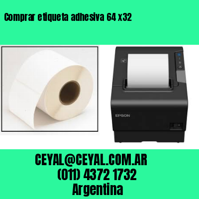 Comprar etiqueta adhesiva 64 x32
