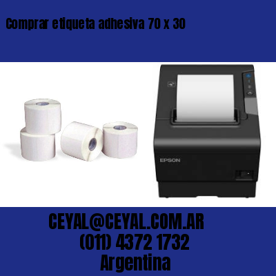 Comprar etiqueta adhesiva 70 x 30