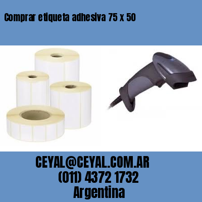 Comprar etiqueta adhesiva 75 x 50