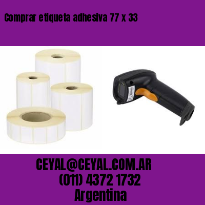 Comprar etiqueta adhesiva 77 x 33