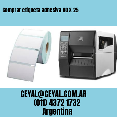 Comprar etiqueta adhesiva 80 X 25