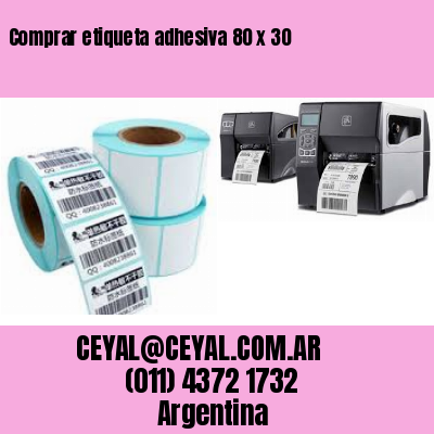Comprar etiqueta adhesiva 80 x 30