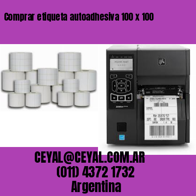 Comprar etiqueta autoadhesiva 100 x 100