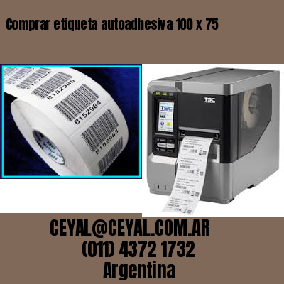 Comprar etiqueta autoadhesiva 100 x 75