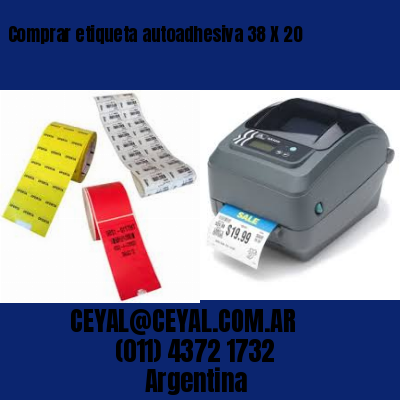 Comprar etiqueta autoadhesiva 38 X 20