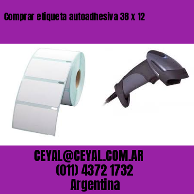 Comprar etiqueta autoadhesiva 38 x 12