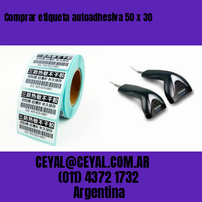 Comprar etiqueta autoadhesiva 50 x 30
