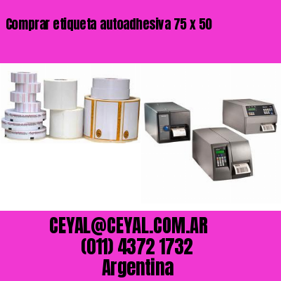 Comprar etiqueta autoadhesiva 75 x 50