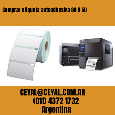 Comprar etiqueta autoadhesiva 80 X 50