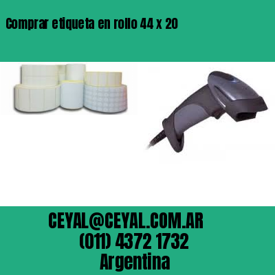 Comprar etiqueta en rollo 44 x 20
