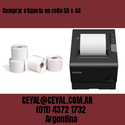 Comprar etiqueta en rollo 55 x 44