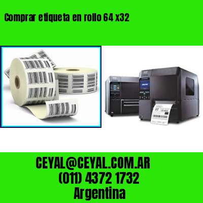 Comprar etiqueta en rollo 64 x32