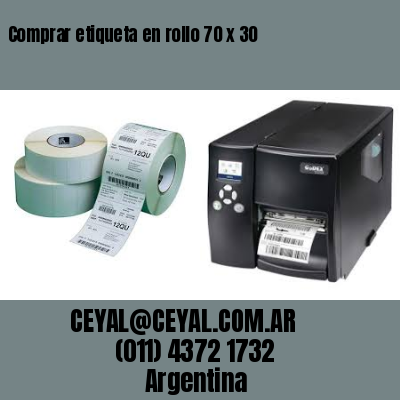 Comprar etiqueta en rollo 70 x 30