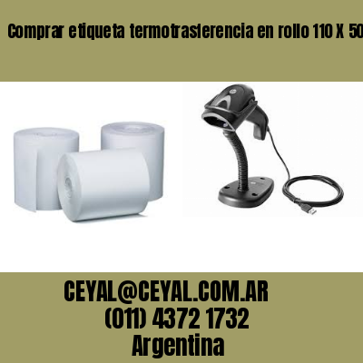 Comprar etiqueta termotrasferencia en rollo 110 X 50