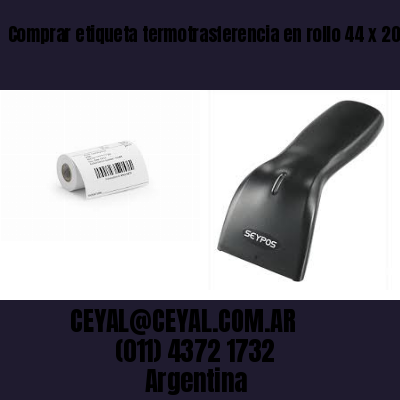 Comprar etiqueta termotrasferencia en rollo 44 x 20