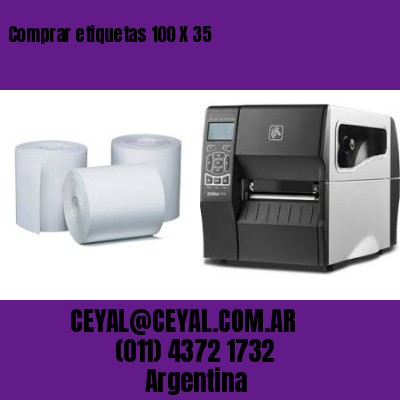 Comprar etiquetas 100 X 35