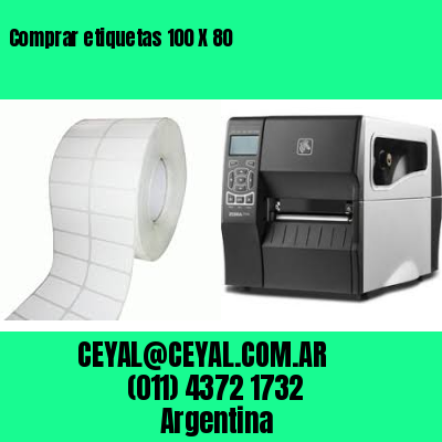 Comprar etiquetas 100 X 80