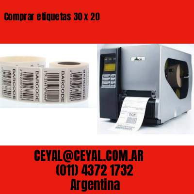 Comprar etiquetas 30 x 20
