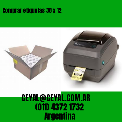 Comprar etiquetas 38 x 12