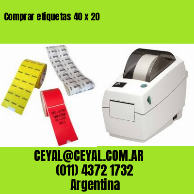 Comprar etiquetas 40 x 20