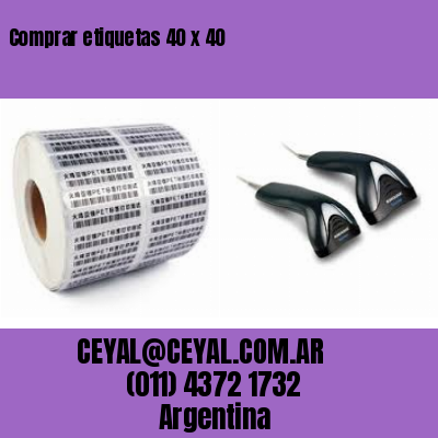 Comprar etiquetas 40 x 40
