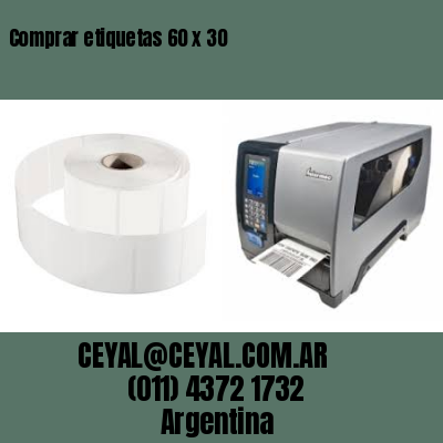 Comprar etiquetas 60 x 30