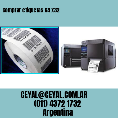 Comprar etiquetas 64 x32