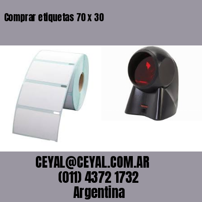 Comprar etiquetas 70 x 30