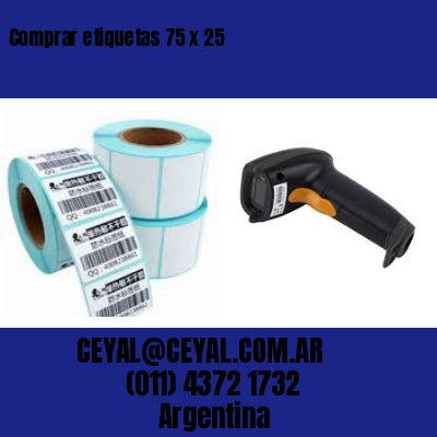 Comprar etiquetas 75 x 25