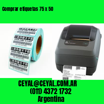 Comprar etiquetas 75 x 50