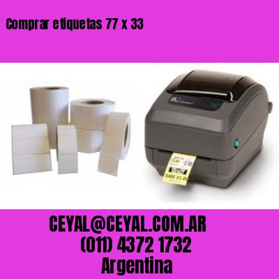 Comprar etiquetas 77 x 33