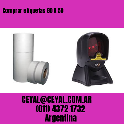 Comprar etiquetas 80 X 50