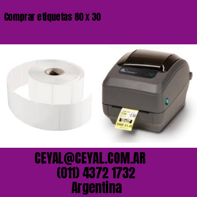 Comprar etiquetas 80 x 30