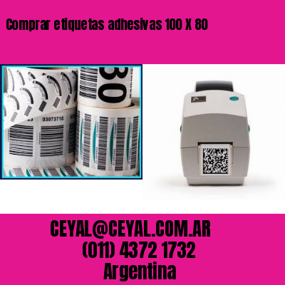 Comprar etiquetas adhesivas 100 X 80